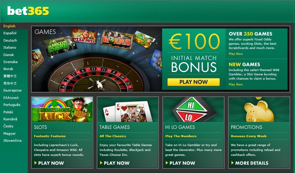 games bet 365